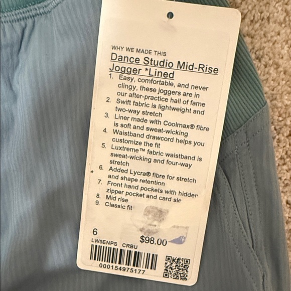 lululemon athletica Green Track Pants - Picture 2 of 3